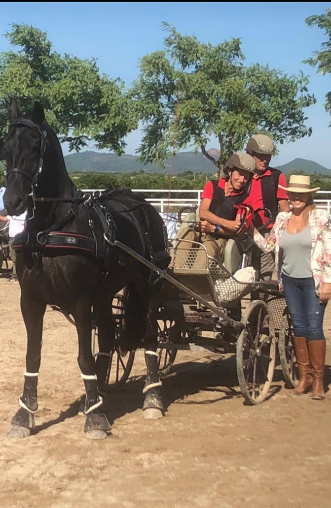 Carmen Goiburu participó en el Campeonato de España de Enganches